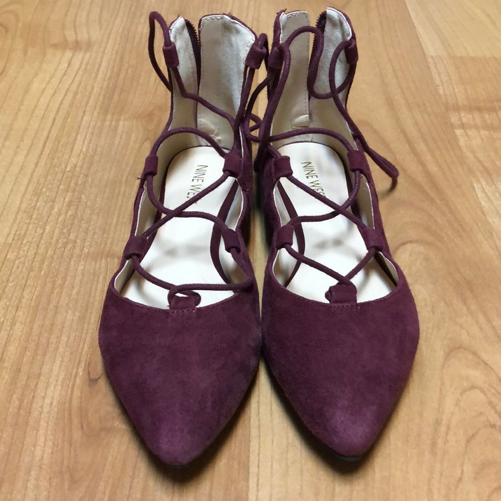 Lace Up Flats - Nine West
